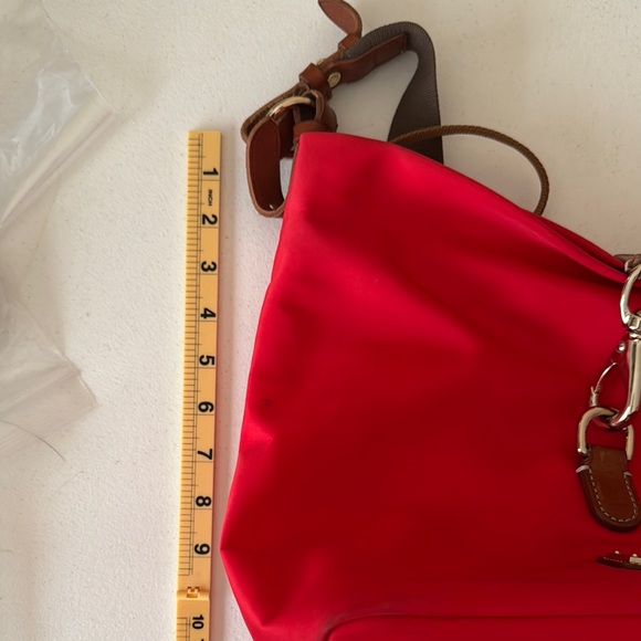 Dooney & Bourke Windham Annie Sac Red Shoulder Hobo Crossbody Bag Casual - Picture 16 of 16